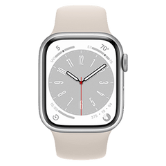 Apple Watch Series 8 45mm Refurbished | Zilver (4G) | 1 jaar Garantie | Accessoires