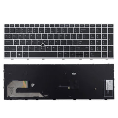 HP Backlit Keyboard 755/850/Zbook 15u G5/G6 US Silver Frame - Notebook Keyboard (for Refurb)