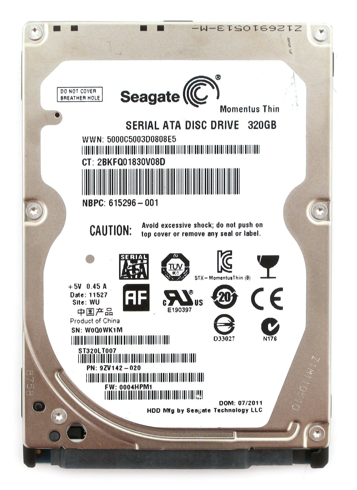 Seagate Momentus Thin | SSHD | 320GB | SATA-600 | 2.5 inch
