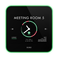 Evoko Liso Room Manager | 8" Touch Display | LED Statusring | PoE | WiFi | Vergaderruimte Planningssysteem