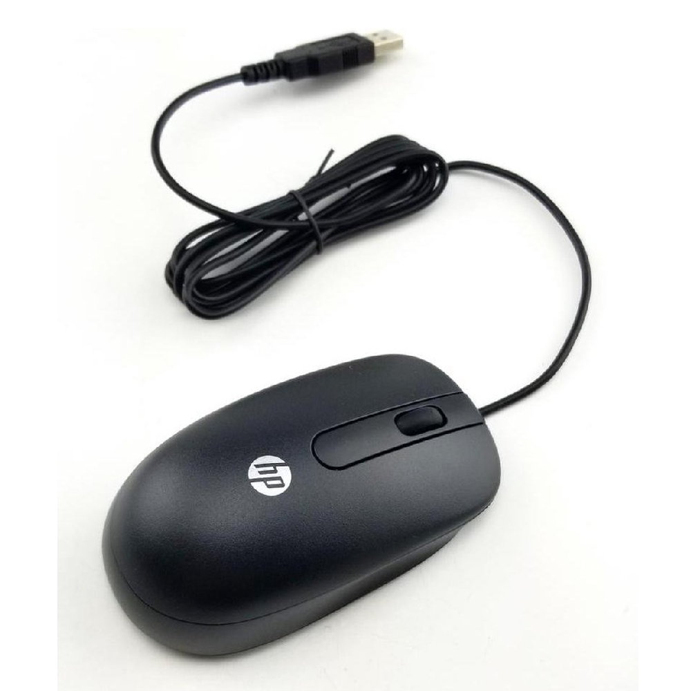 HP USB Bedrade Muis | Ergonomisch Ontwerp | Plug & Play | Zwart