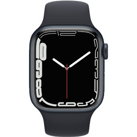 Apple Watch Series 7 41mm Refurbished | Aluminium Zwart 4G | Inclusief Zwart Sportbandje | 2 Jaar Garantie | Accessoires