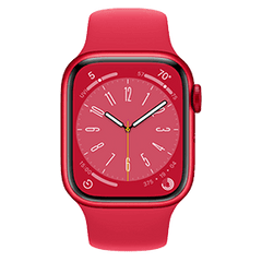 Apple Watch Series 8 45mm Rood Refurbished | Inclusief Accessoires | 1 Jaar Garantie