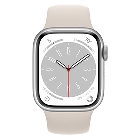 Apple Watch Series 8 45mm Refurbished | Zilver (4G) | 2 jaar Garantie | Incl. Accessoires
