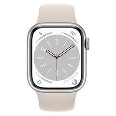 Apple Watch Series 8 41mm Refurbished | 4G | Zilver | 2 jaar Garantie | Incl. Accessoires