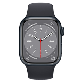 Apple Watch Series 8 45mm Refurbished | 4G | Zwart | 2 jaar Garantie | Incl. Accessoires