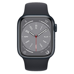 Apple Watch Series 8 45mm Refurbished | 4G | Zwart | 2 jaar Garantie | Accessoires