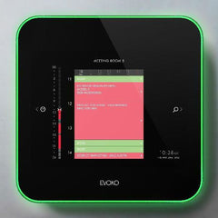 Evoko Liso Room Manager | 8" Touch Display | LED Statusring | PoE | WiFi | Vergaderruimte Planningssysteem