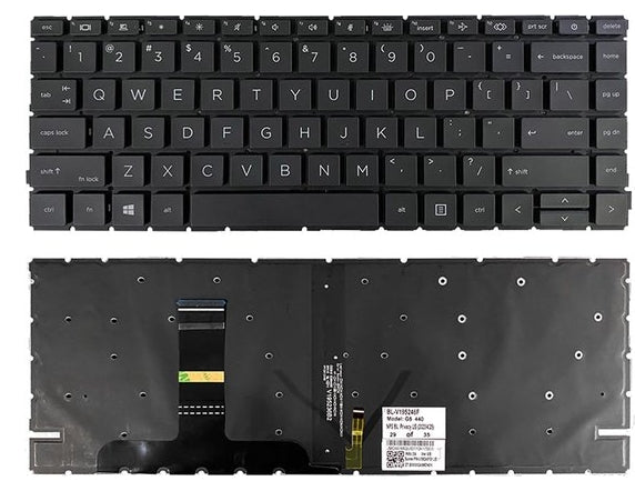HP Keyboard ProBook 450/455 G8 Greek with mini SD card slot - Notebook Keyboard (for Refurb)