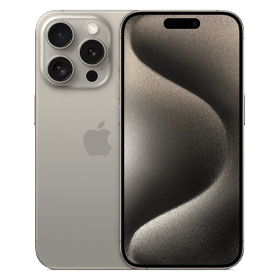 Apple iPhone 15 Pro 128GB Refurbished | Titanium Zilver | 1 jaar Garantie | Accessoires