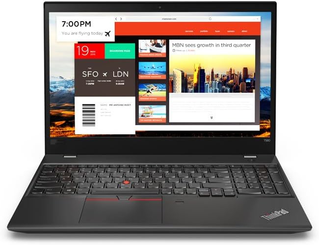 LENOVO ThinkPad T580 Refurbished | i7-8650U (8e Gen) | 16GB RAM | 256GB NVMe | 15.6 inch FHD | Windows 11 Pro | 12M Garantie