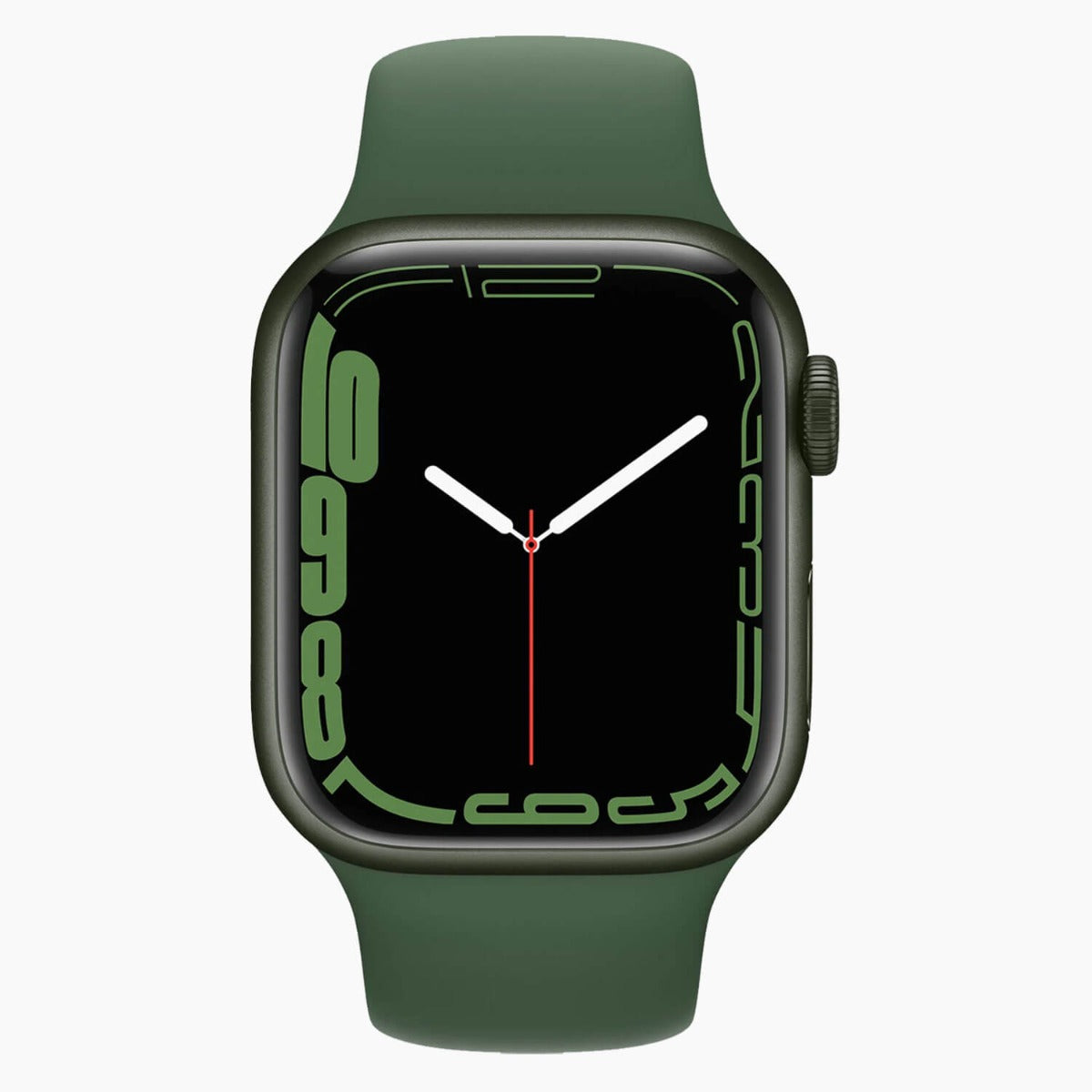 Apple Watch Series 7 45mm Refurbished | Groen Aluminium | Wifi | Zwart Sportbandje | 2 jaar Garantie | Incl. Accessoires