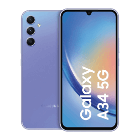 Samsung Galaxy A34 5G 128GB Refurbished | Dual SIM | Paars | 2 jaar Garantie | Incl. Accessoires