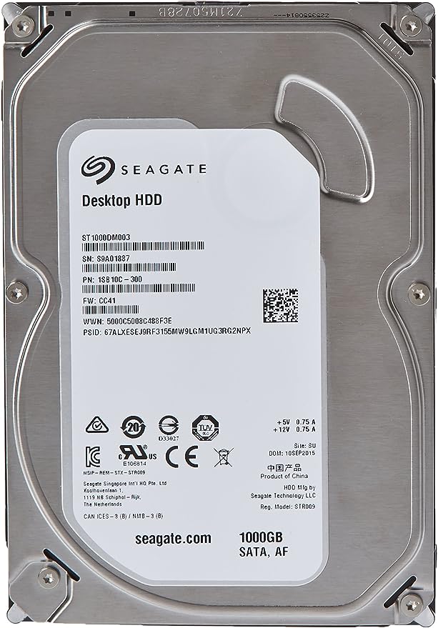 Seagate Desktop HDD 6000 GB (6 TB) Hardschijf (HDD) | ST6000DM001 | 3.5 inch